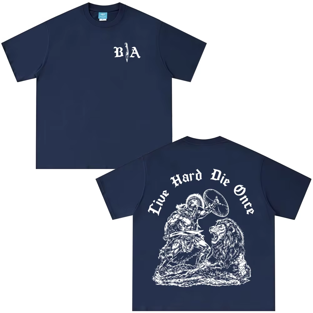 T-shirt à manches courtes en pur coton pour hommes et femmes