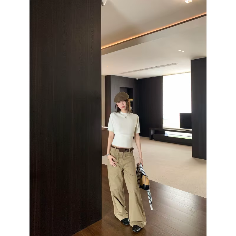 Pull tricoté pour femme à manches mi-longues