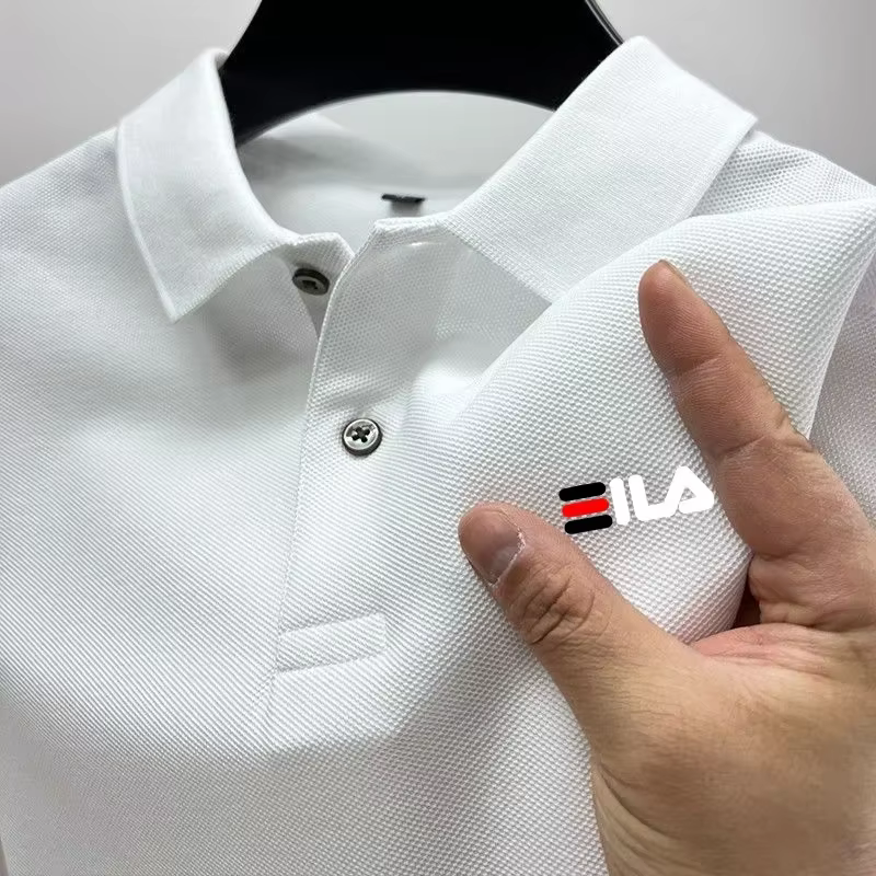 2025 été nouveau hommes revers brodé Polo et Anti boulochage