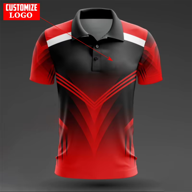 T-shirt Polo de Sport de Tennis de Table d'Extérieur pour Hommes
