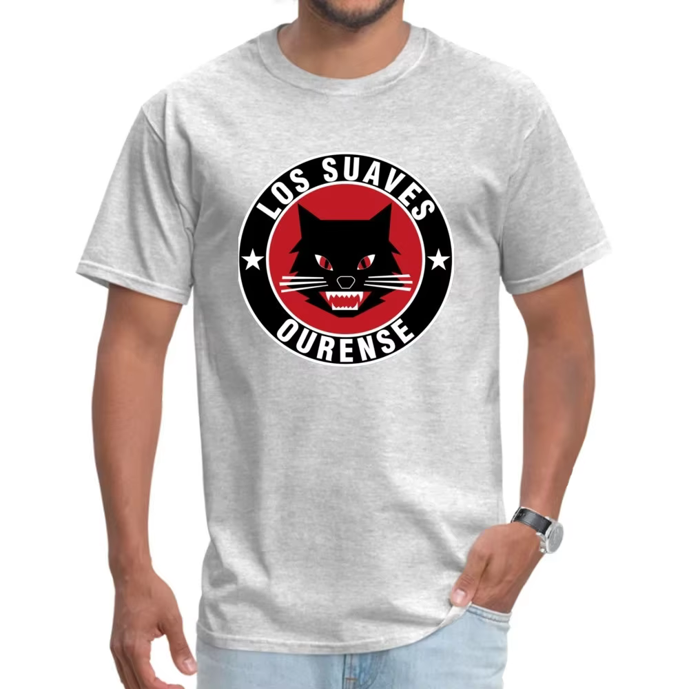 T-shirt imprimé en 3D à col rond pour hommes