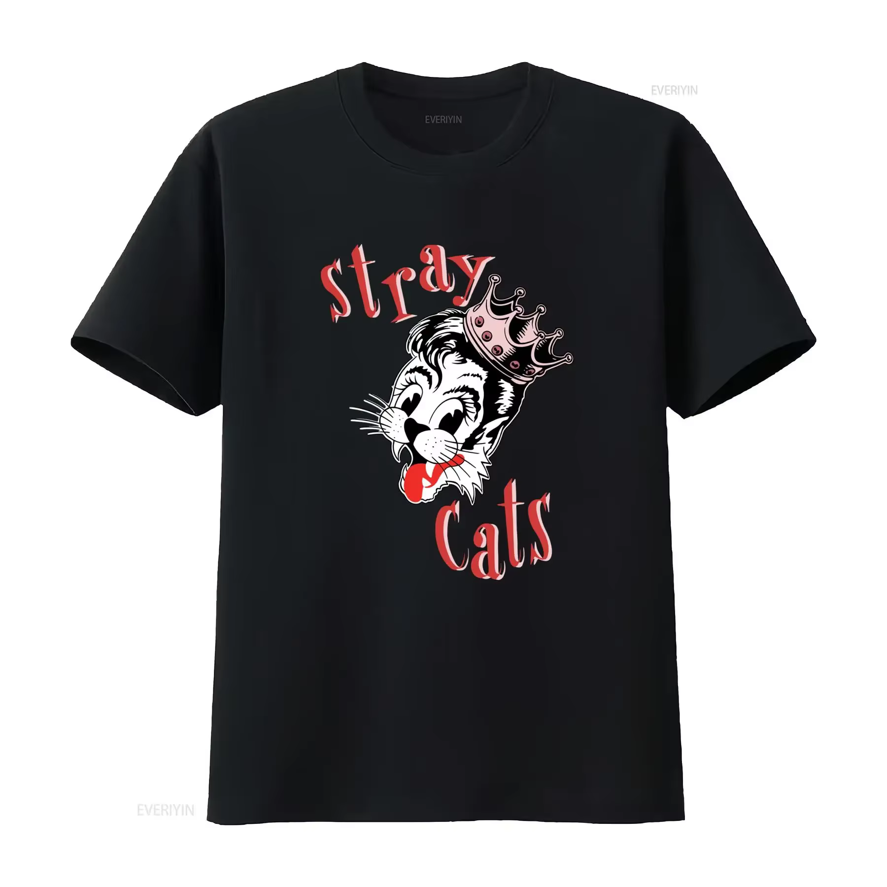 T-shirt vintage en coton Stray Cats Band