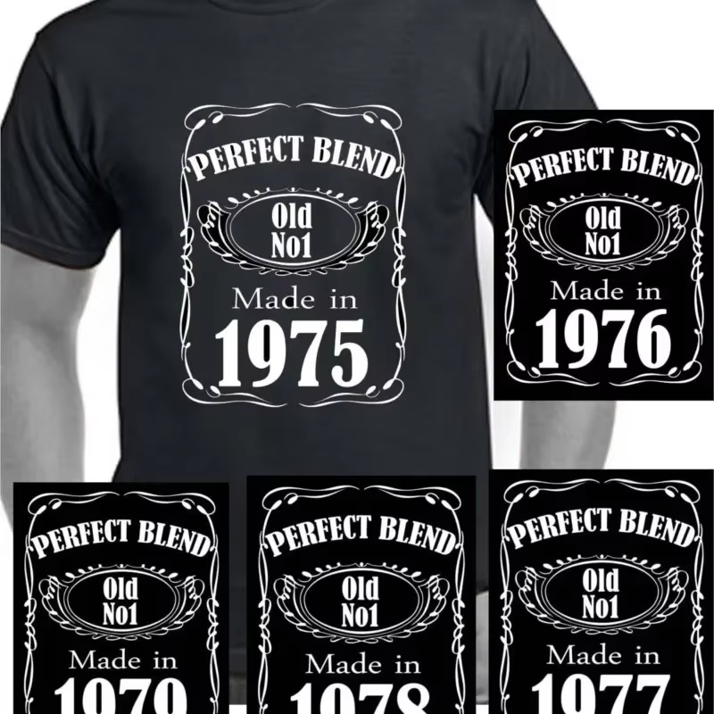 Cadeau de fête T-shirt coton décontracté hommes