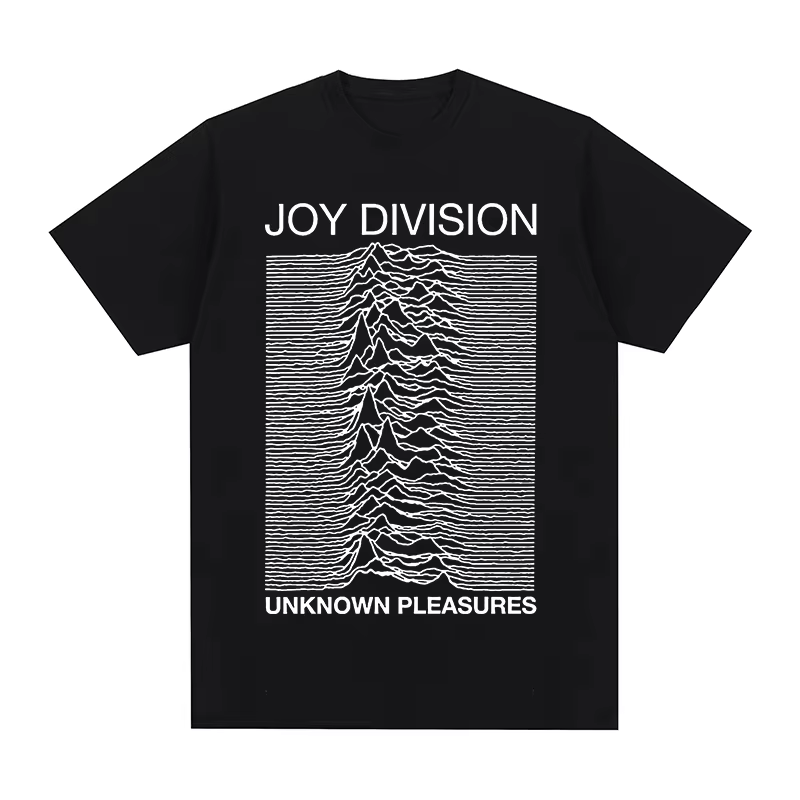 Joy Division UNKNOWN PLEASURES T-shirt vintage tendance décontracté streetwear en coton pour homme