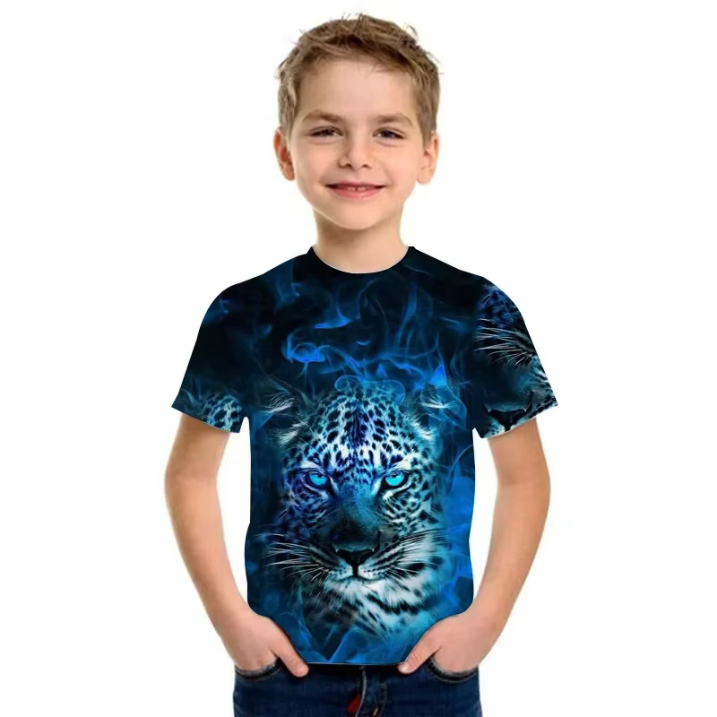 T-Shirts drôles avec visage de singe pour enfants