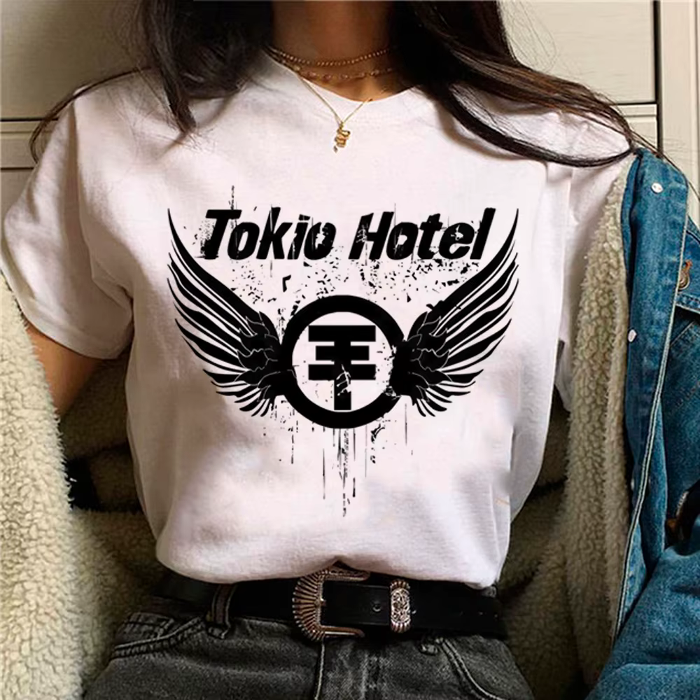 Tokio Hotel top femmes anime harajuku t-shirt drôle femme anime y2k vêtements de créateur