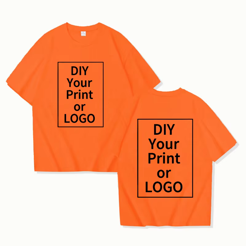 Nouveau t-shirt personnalisé concevoir votre propre texte de Photo traitement d'image professionnel à manches courtes hommes femmes t-shirts personnalisés cadeaux