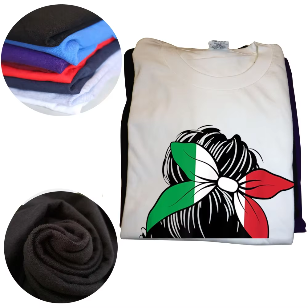 Fille italienne drapeau italien t-shirts graphique coton Streetwear à manches courtes cadeaux d'anniversaire Style d'été T-shirt vêtements pour hommes