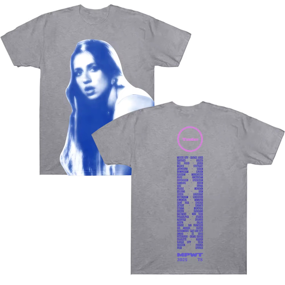 Miss possesseux Tour du monde Photo t-shirt Tate Mcrae graphique t-shirts Design tendance vêtements esthétiques unisexe haute qualité haut en coton