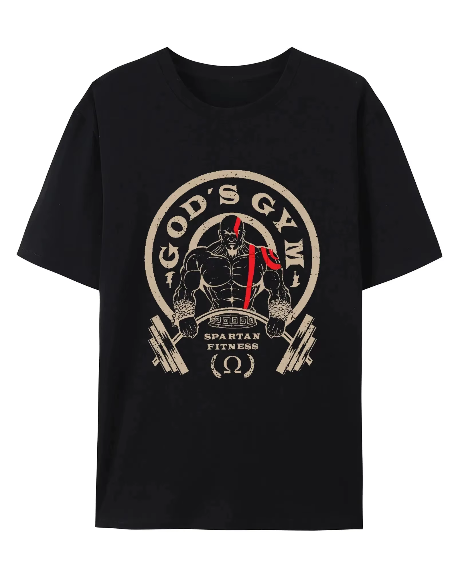 T-shirt de sport et de loisirs GOD'S GYM pour hommes et femmes, marque de luxe