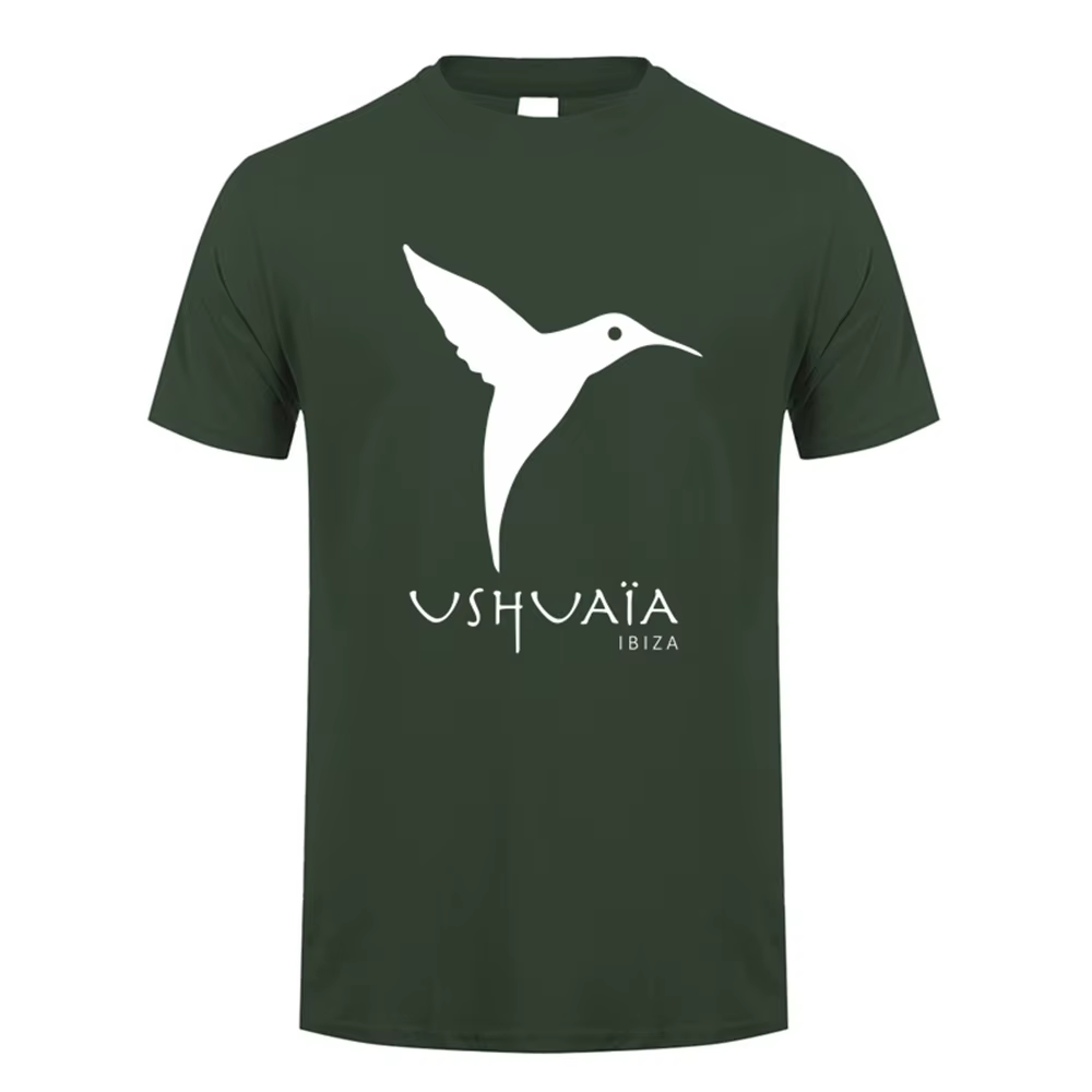Ushuaia Ibiza t-shirt été hommes coton à manches courtes t-shirts cadeau homme