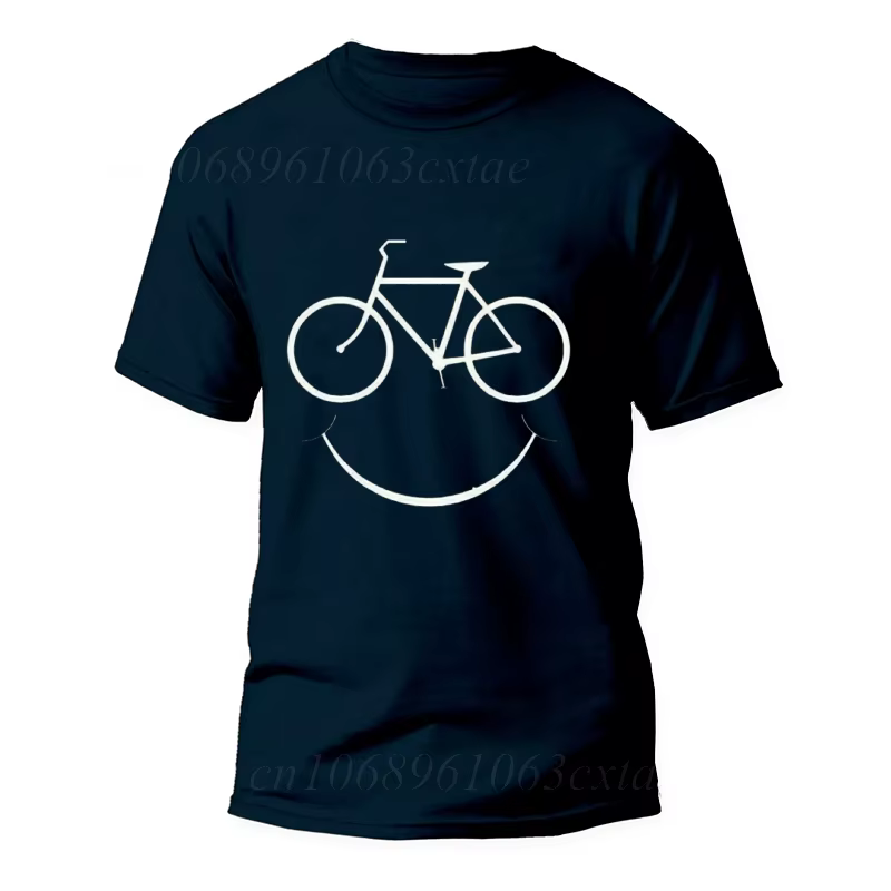 T-Shirt à Manches Courtes pour Homme et Femme, avec Col Ras du Cou, pour Cycliste, Amoureux du Vélo de Montagne, Cadeau d'Urgence