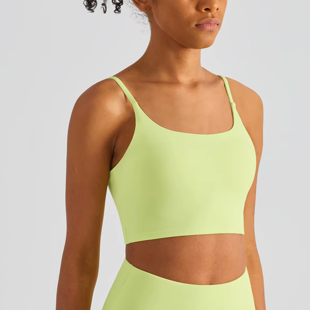 Bretelles débardeurs de Yoga pour Fitness sensation nue soutien-gorge de Sport gilet de gymnastique femmes Camisole