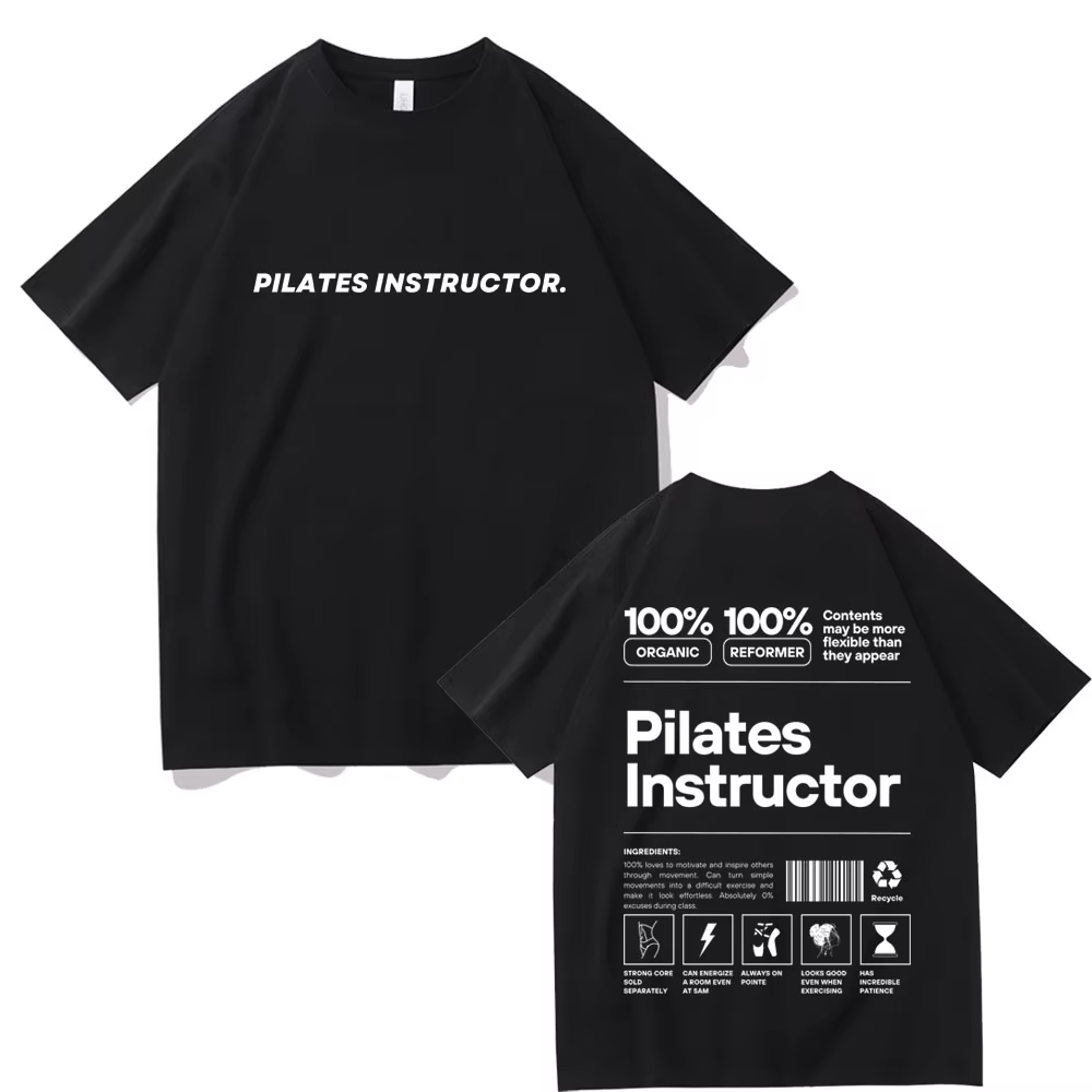 T-shirt de couverture de pompe d'instructeur de Pilates pour hommes et femmes