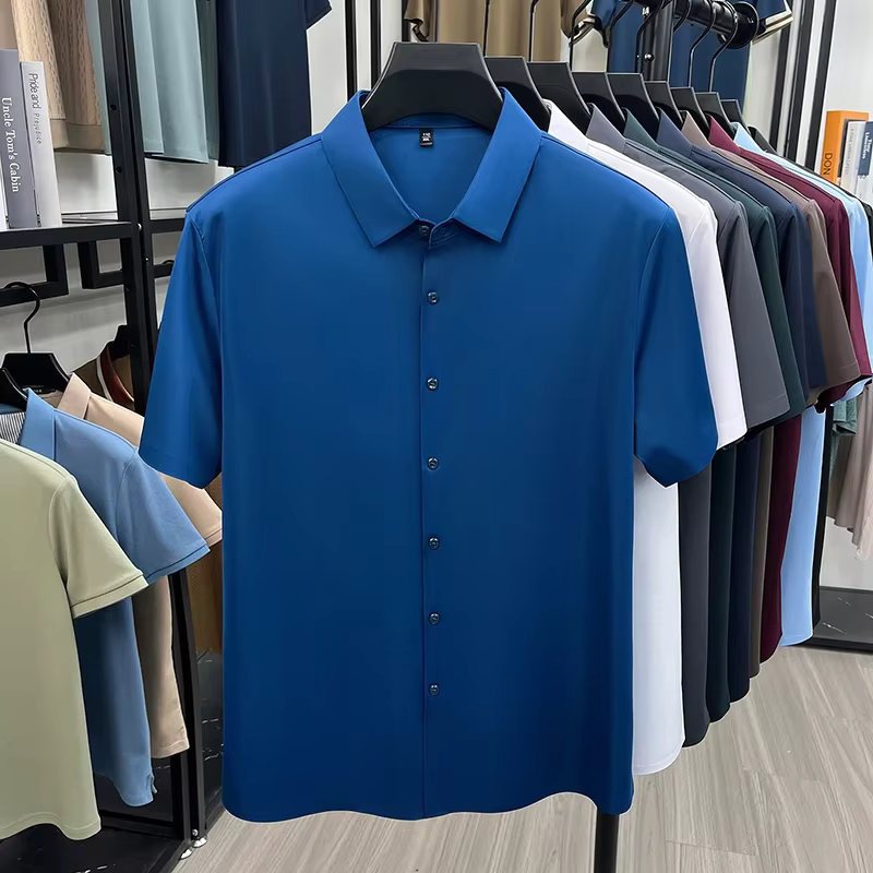 Chemise d'été pour homme à manches courtes