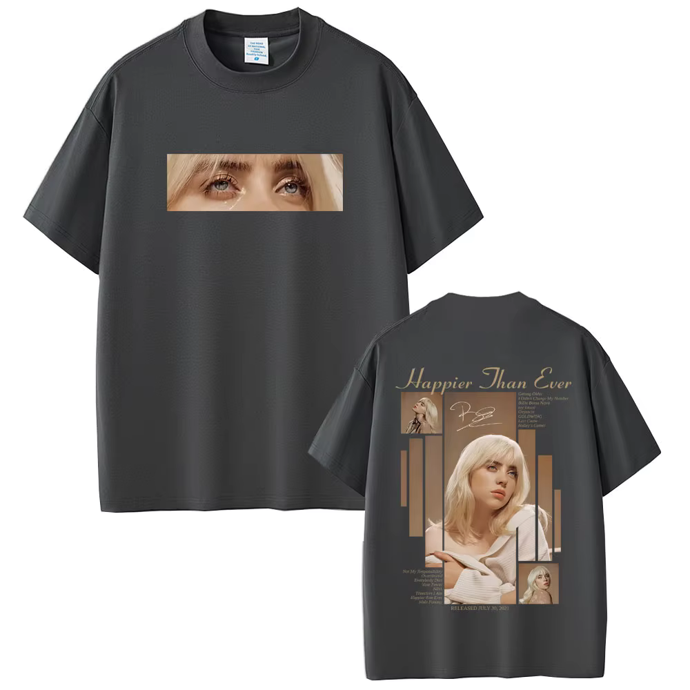 Le bonheur que jamais 2025 T-shirt hommes femmes mode Pop musique à manches courtes T-shirts unisexe Hip Hop