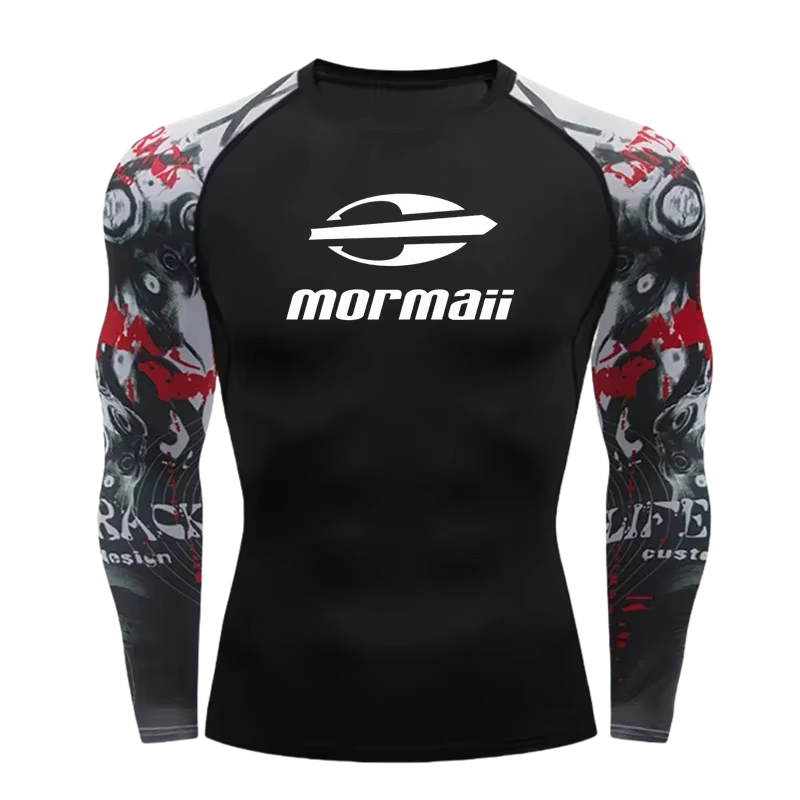 T-shirt de compression à manches longues pour homme