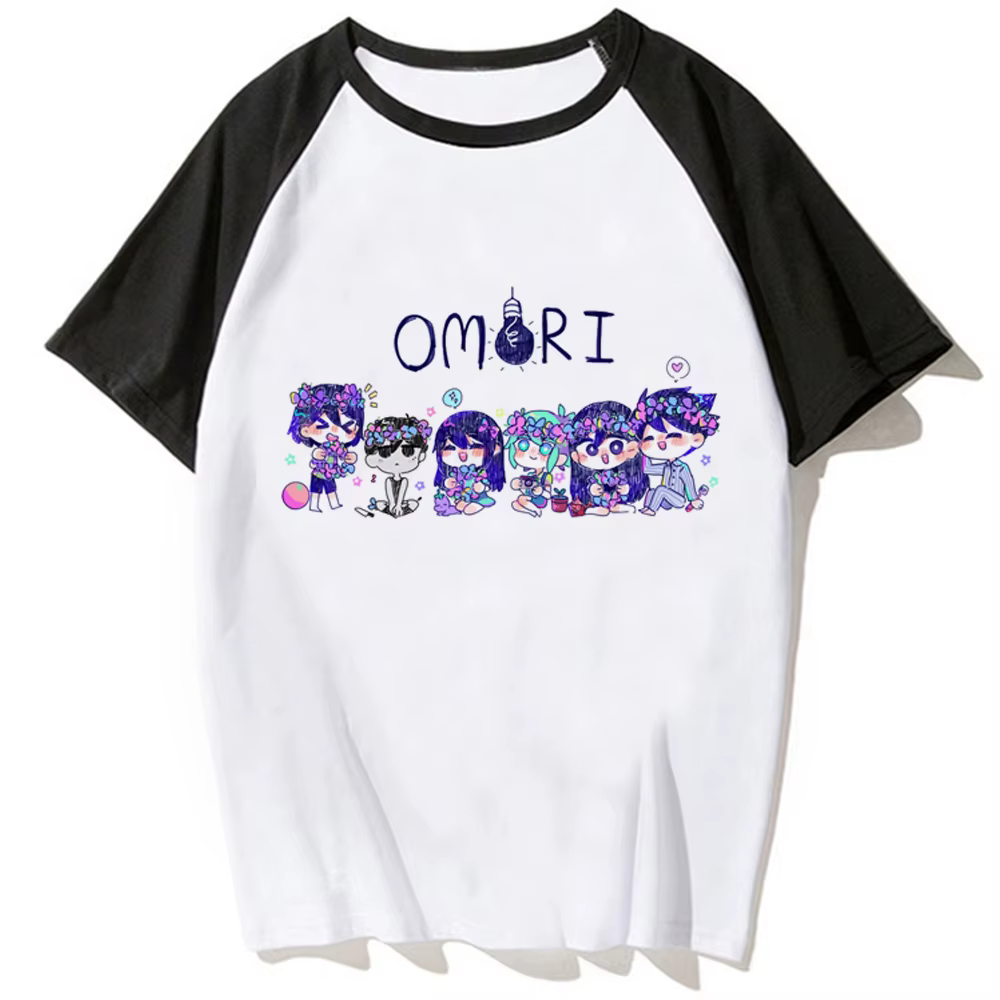 Omori t-shirts femmes japonais été t-shirt fille bande dessinée vêtements