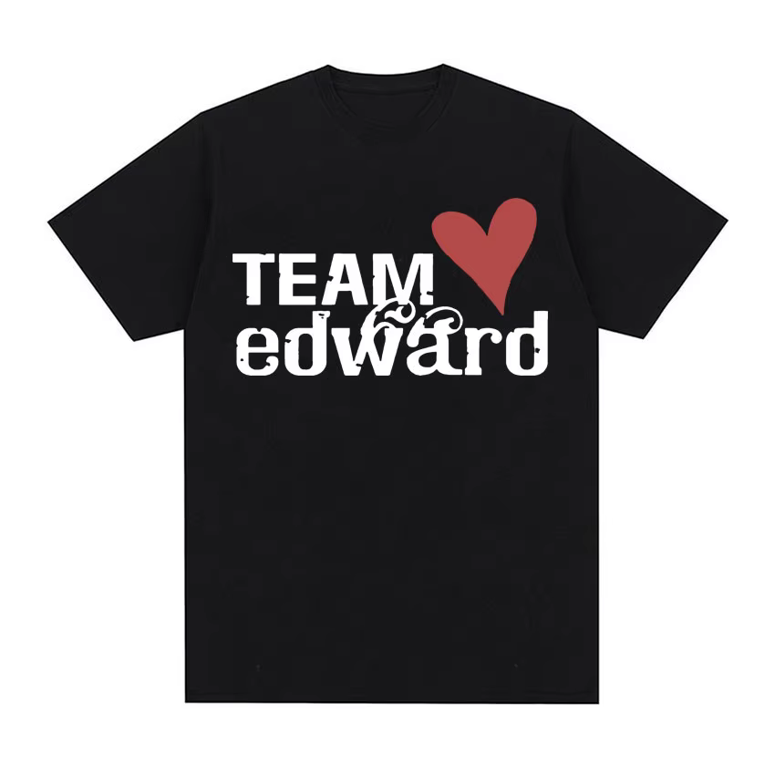 Jacob Wears Team Edward T-shirt en coton biologique Twilight Fans vêtements Vintage
