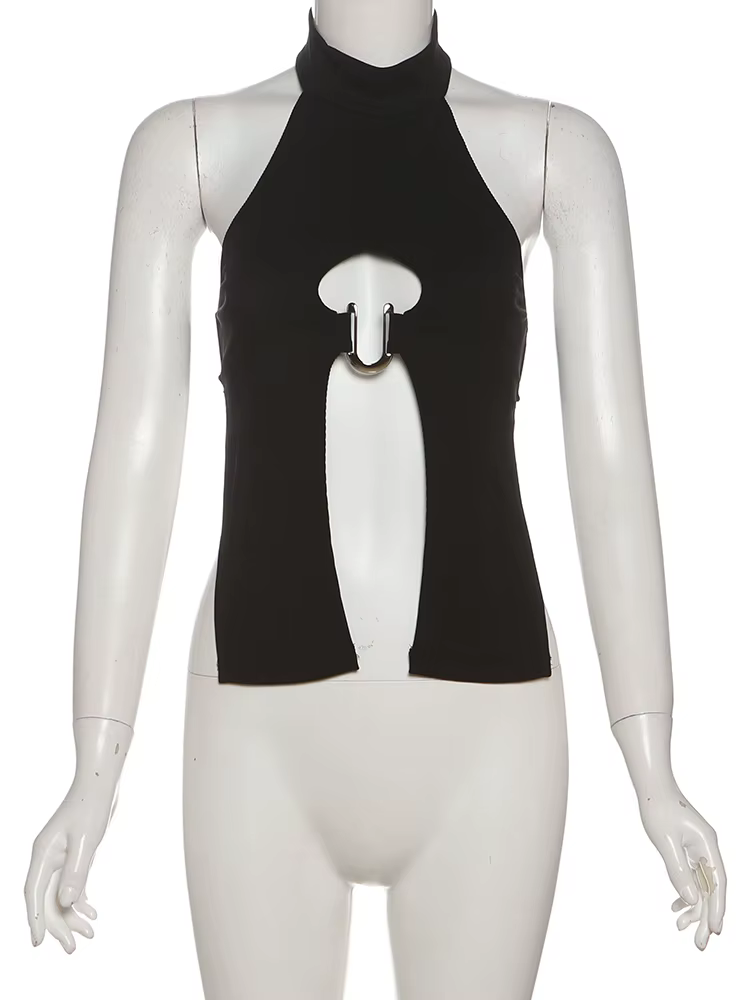 Nibber – hauts avec anneau en métal en forme de u pour femmes
