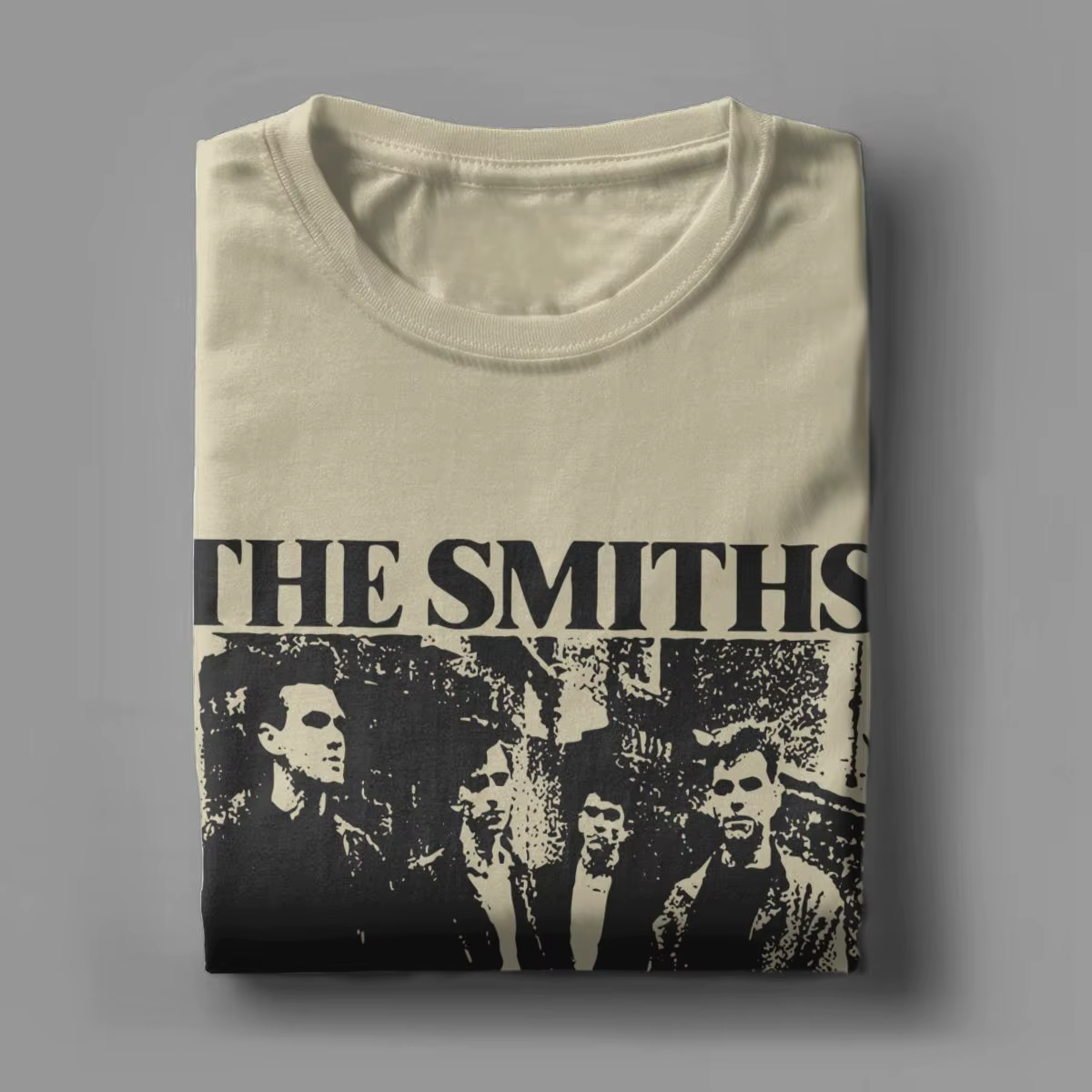 The Smiths Vintage crayon dessin Style T-Shirt pour hommes musique décontracté pur coton
