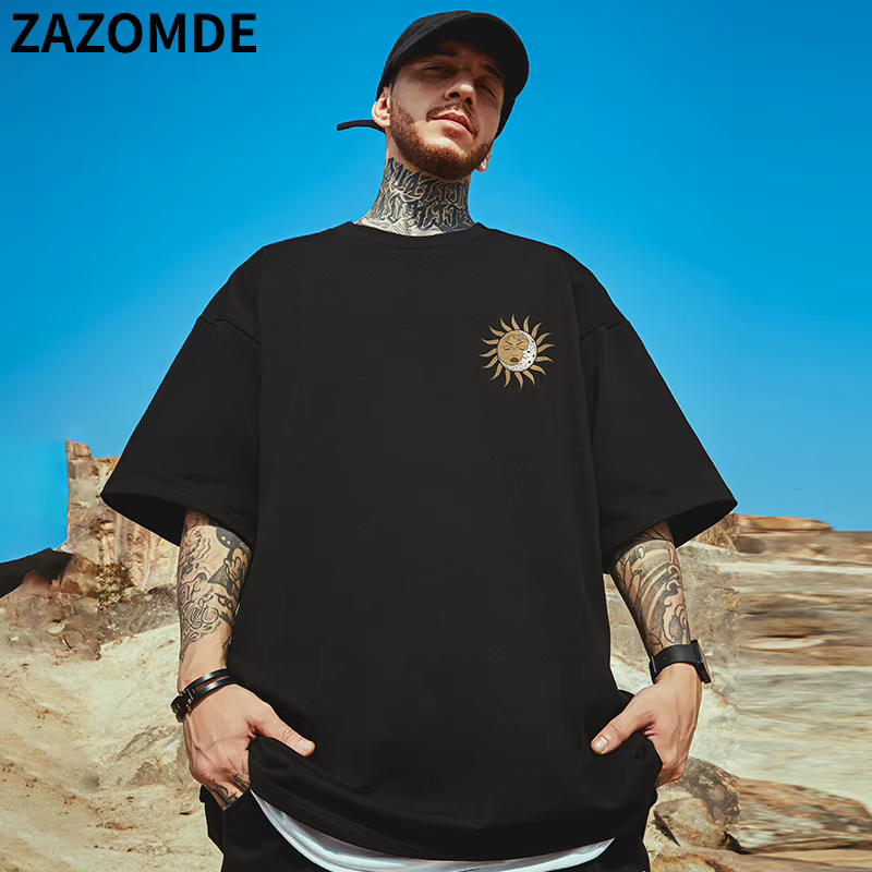 ZAZOMDE – T-Shirt manches courtes en coton