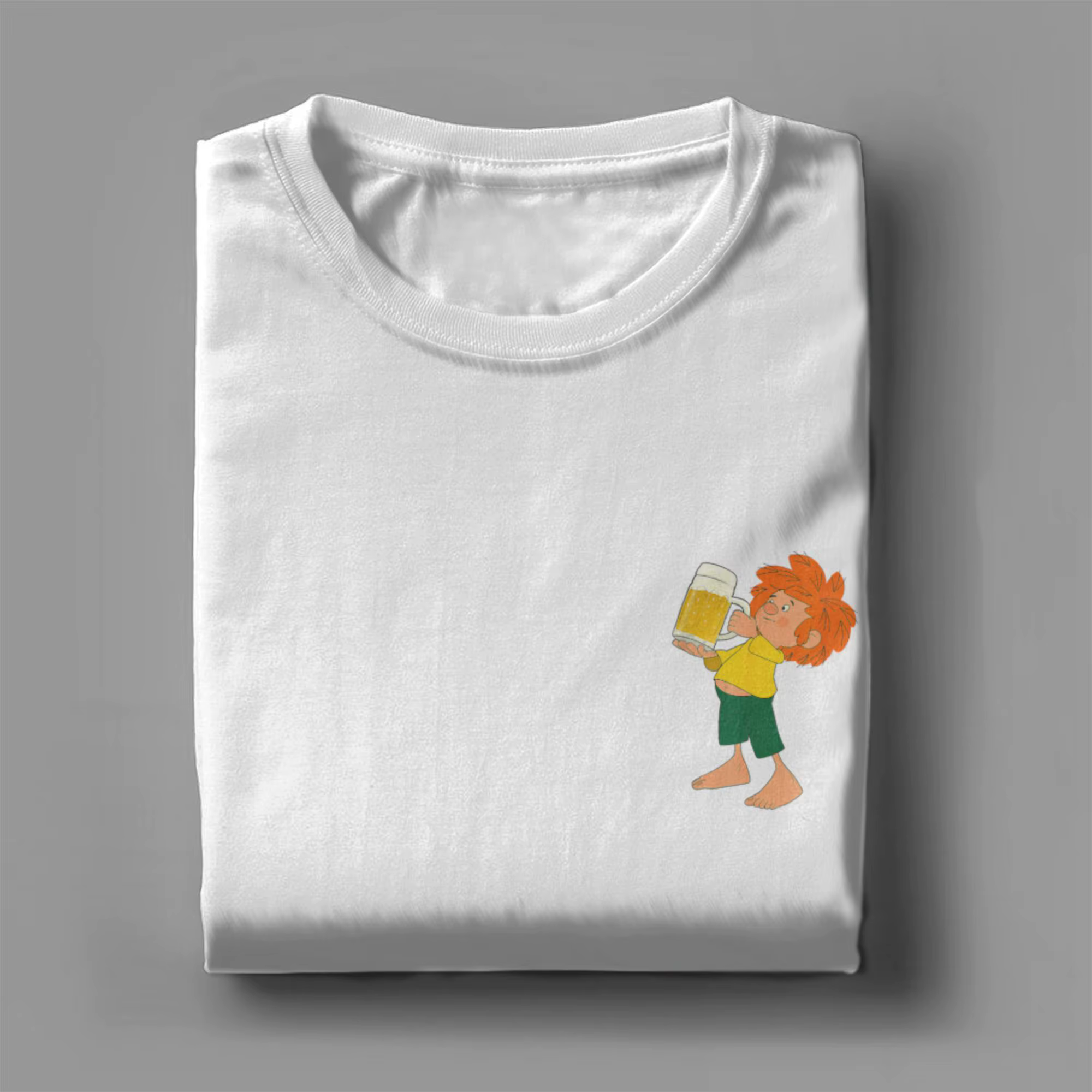 Pumuckl boissons bière hommes t-shirts Anime dessin