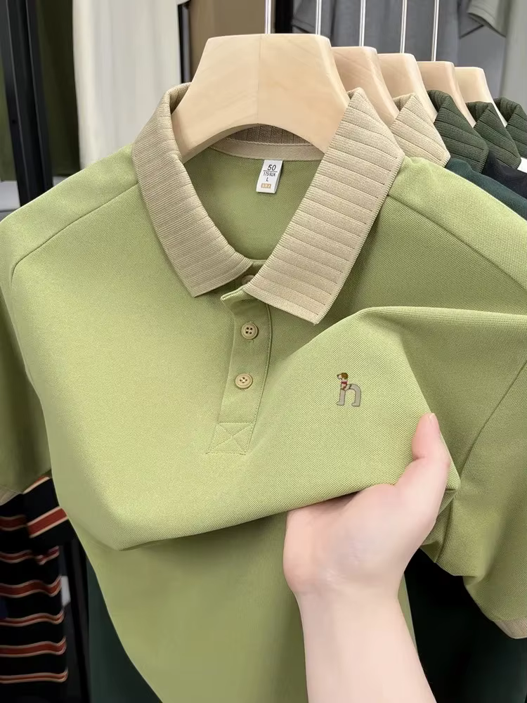 Polo à manches courtes pour homme de marque de luxe