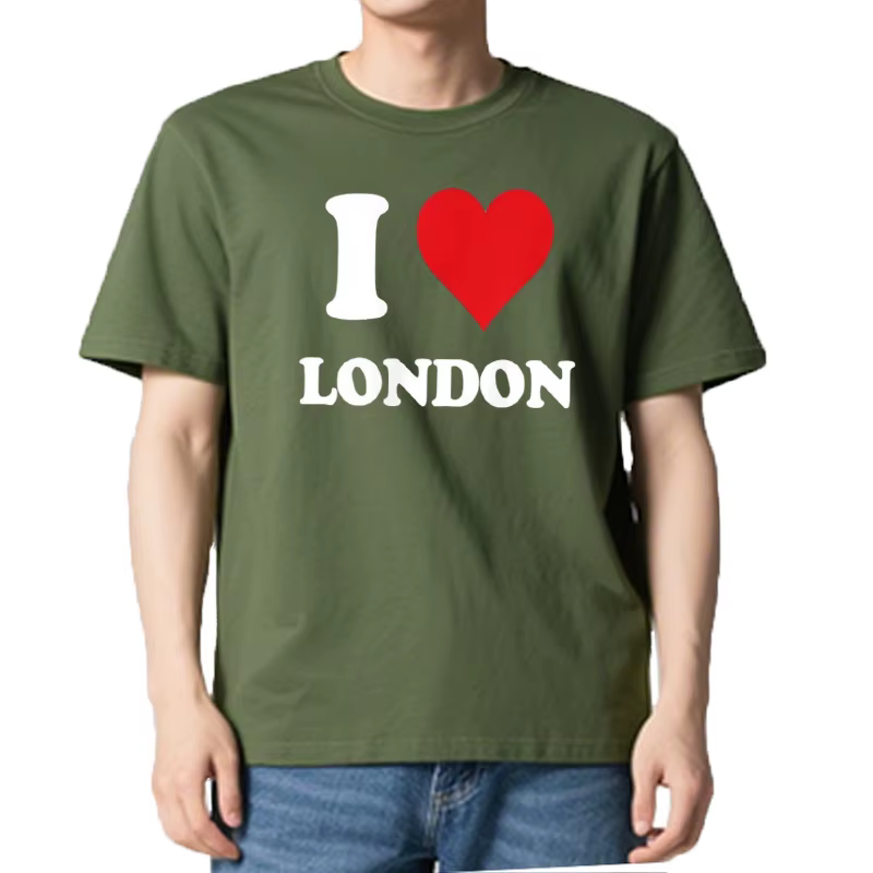 J'aime londres t-shirts tour Eiffel conception drôle Bus à deux étages drapeau britannique mode t-shirt Homme Hipster unisexe hauts