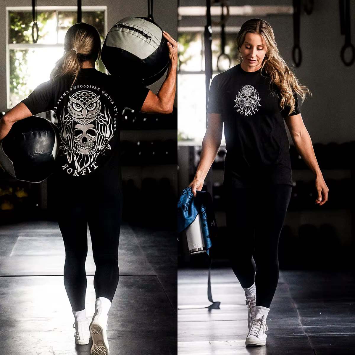 T-shirt de marque Face The Fury Rok Sports Comprehensive Fitness