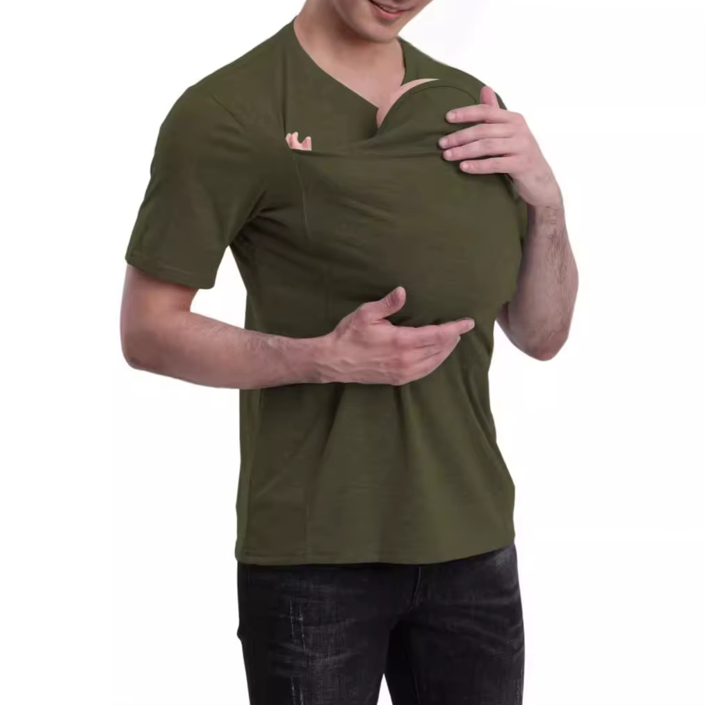 T-shirt multifonctionnel en coton pur épaissi