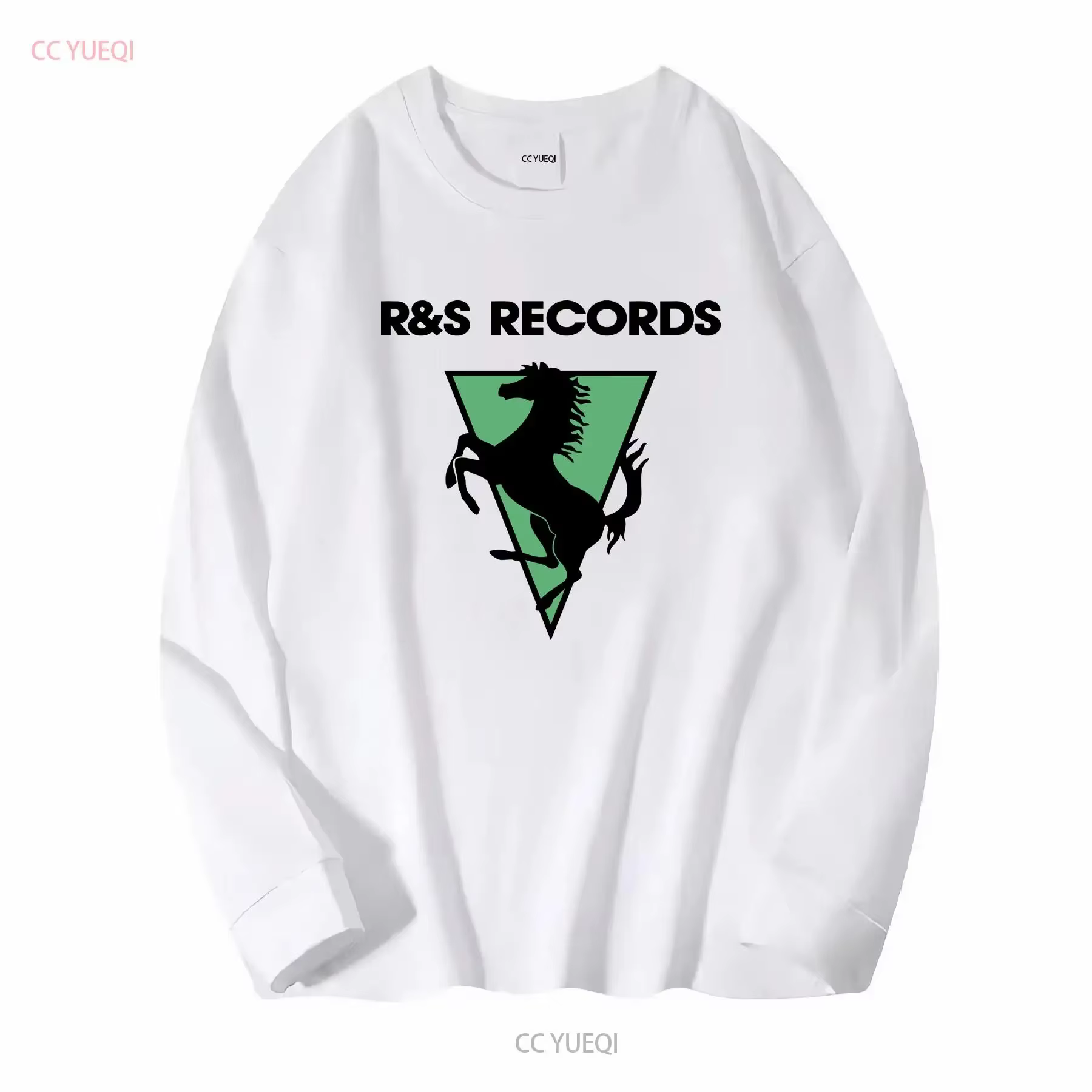 R S Records t-shirt Vintage maison musique manches longues ou courtes