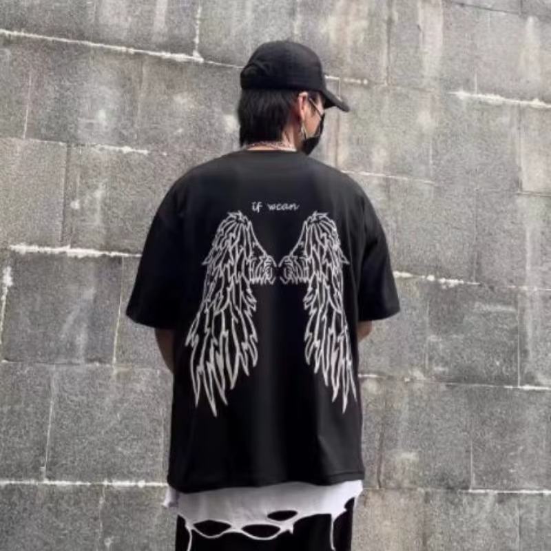 T-shirt à manches courtes et col rond pour hommes