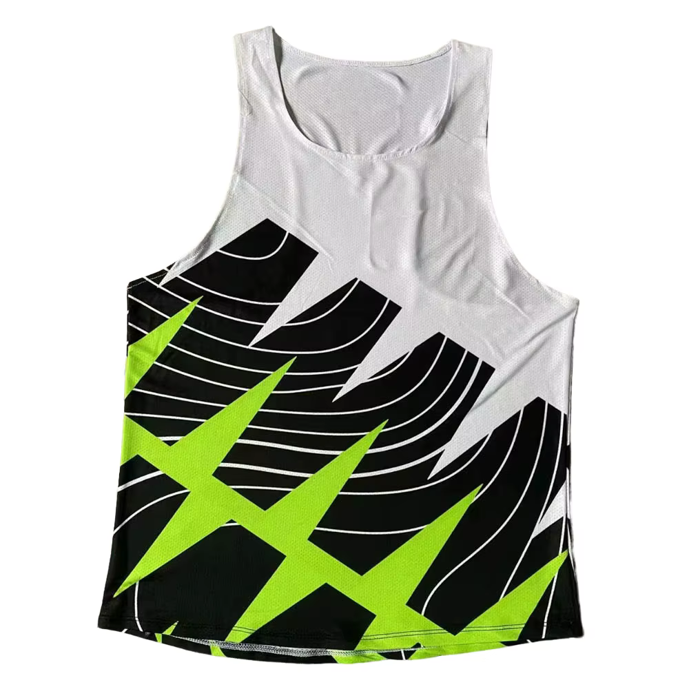 Hommes course gilet athlétisme débardeur vitesse Fitness chemise sans manches piste champ Singlet