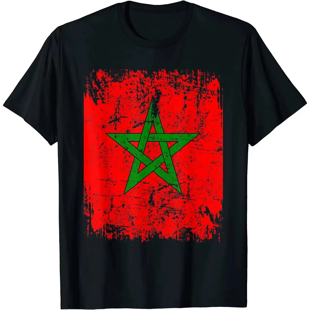 T-shirt graphique imprimé en 3D pour hommes