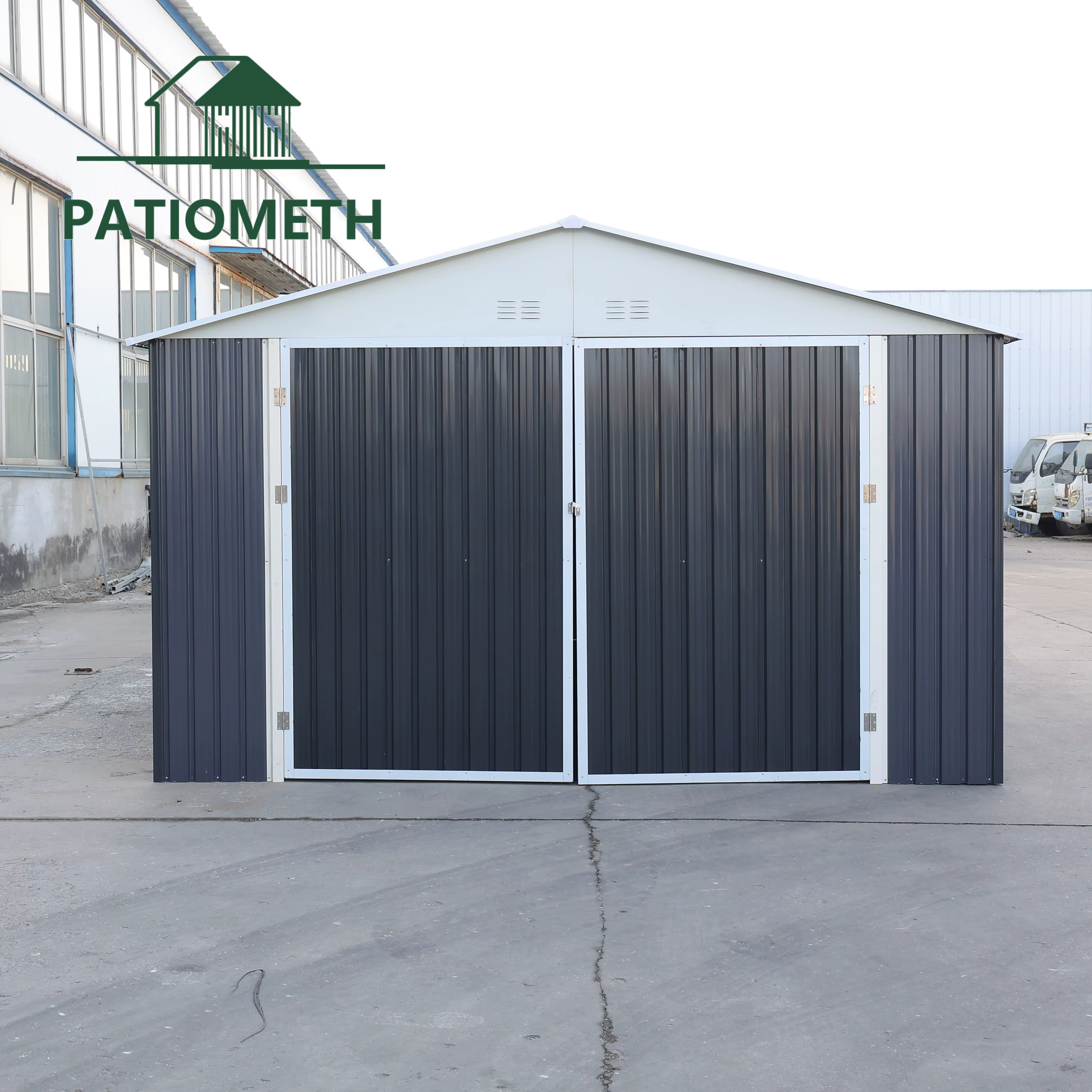 Abri de voiture moderne en acier 12ft x 19ft