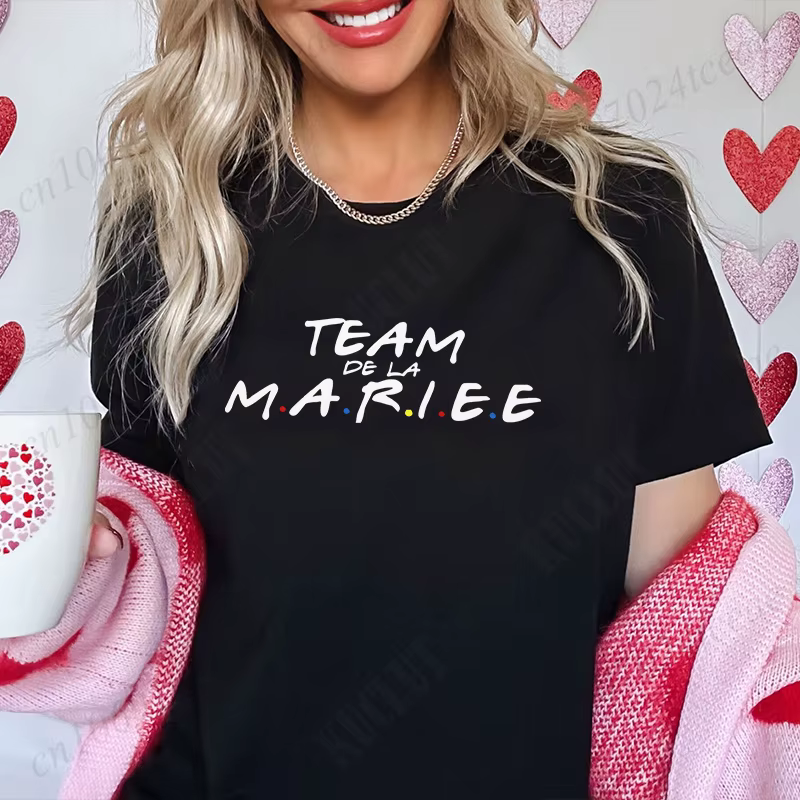 T-shirt pour Enterrement de Vie de Jeune Fille Français