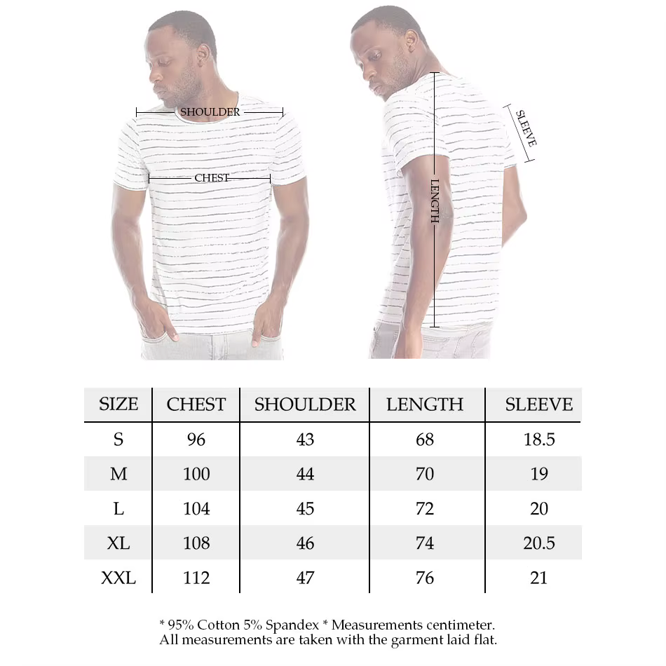 T-shirt à rayures zébrées pour homme