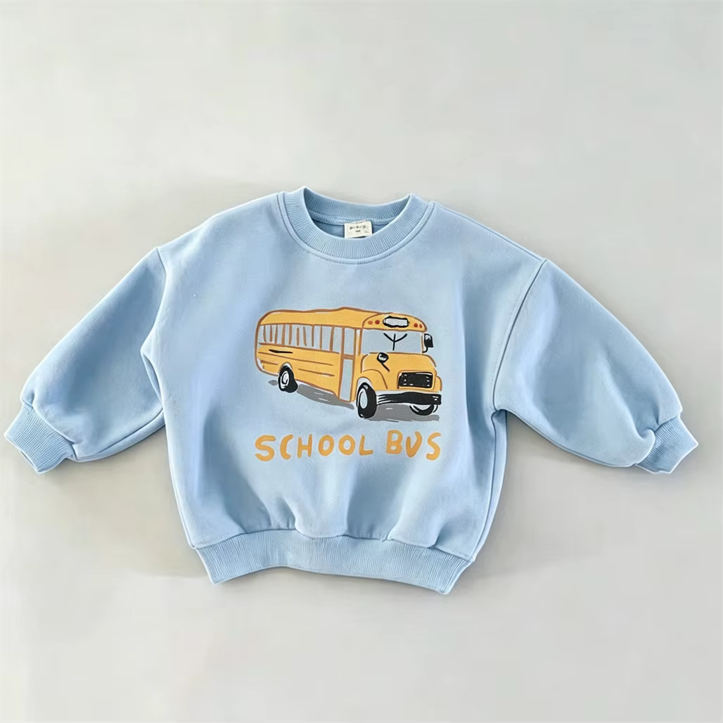Sweat-shirts rose, bleu et beige pour garçons et filles