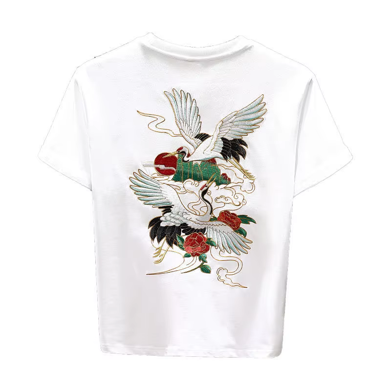 Tendance nationale T-shirt à manches courtes hommes 2025 nouveau
