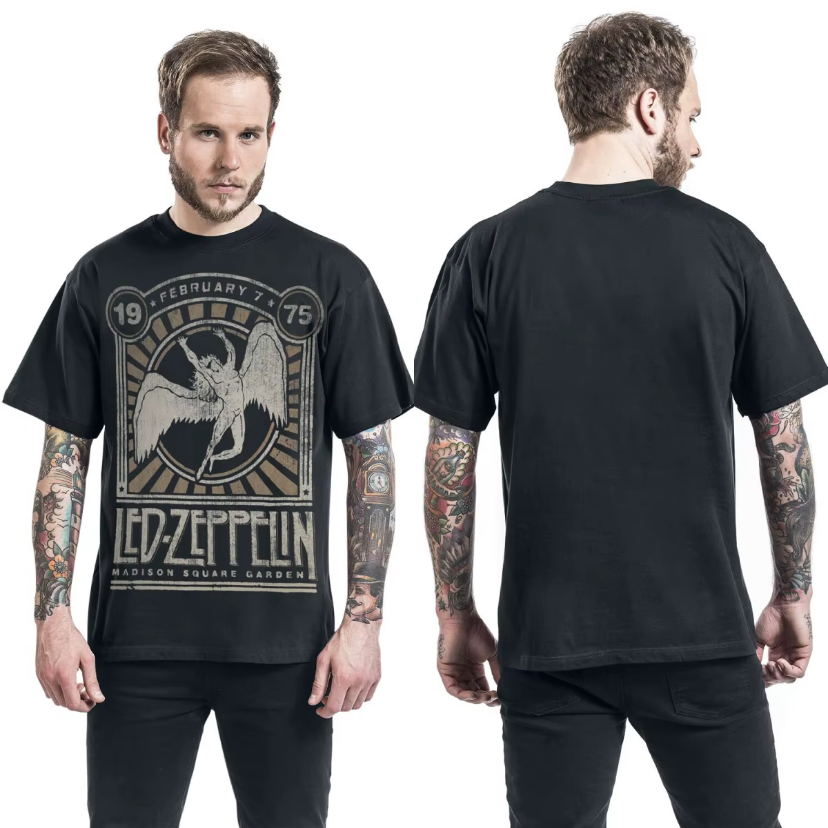 T-shirt en coton avec graphisme Led Zeppelin
