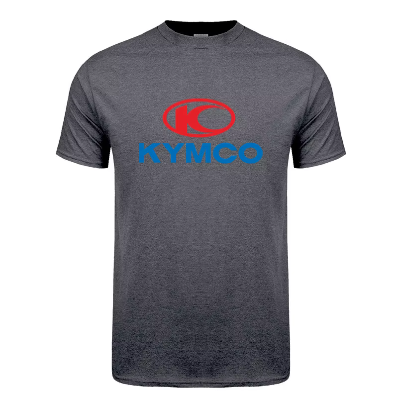 Kymco Hommes T Shirt Mode Coton Manches Courtes Drôle Graphique Tee