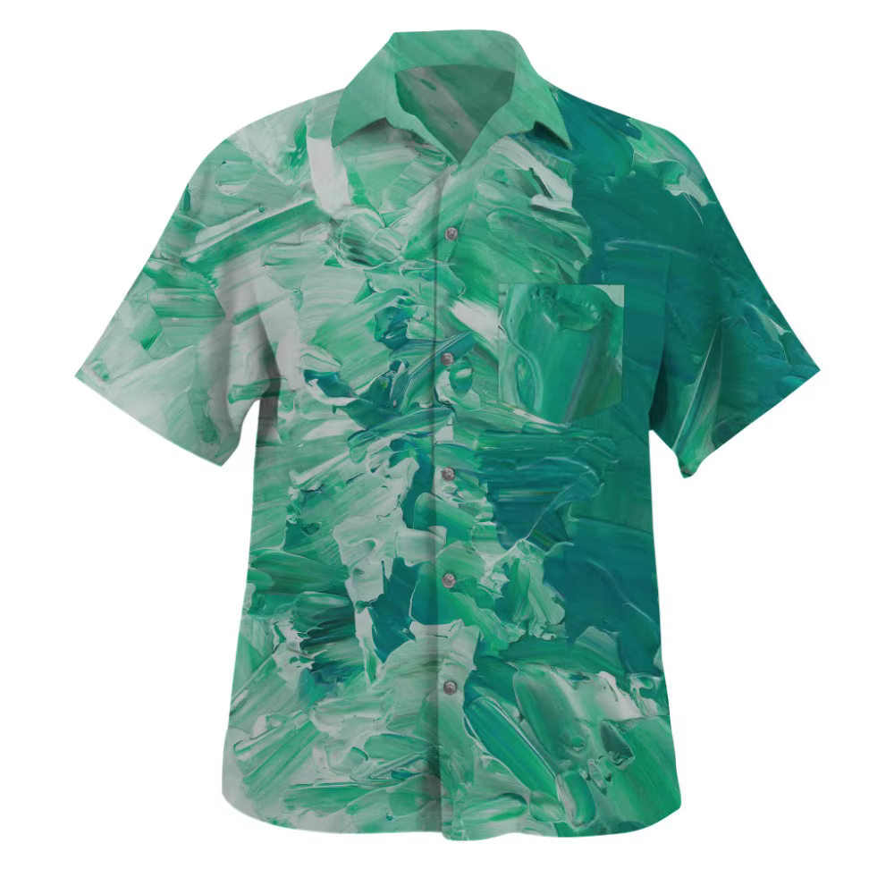 Chemise hawaïenne à manches courtes pour hommes