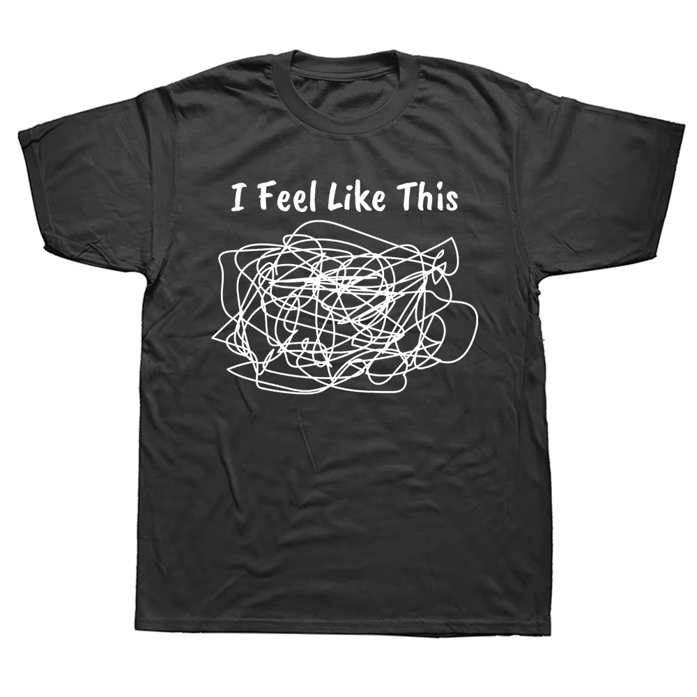 T-shirt en coton de taille européenne pour hommes et femmes, I Flag Like This TDAH Quote, Économie classiques vintage, Humor Funny Skull, Casual Hip Hop