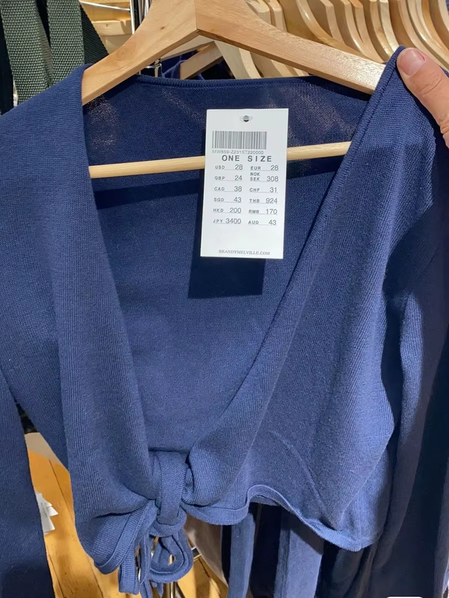 T-shirt à manches longues tricoté à lacets pour femme