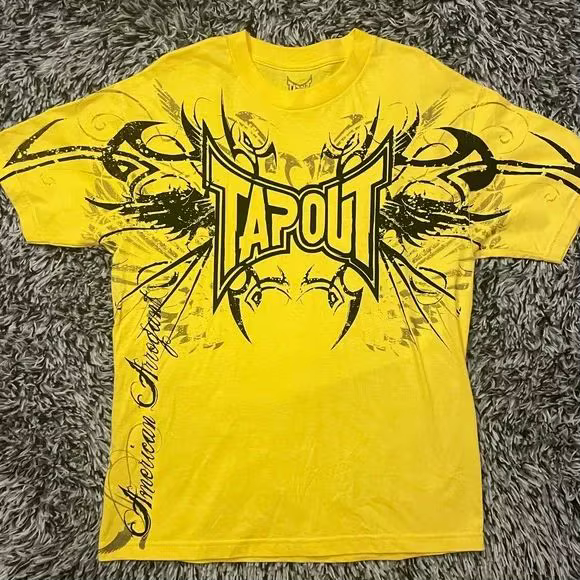 TAPOUT haute qualité coton lavé t-shirt gothique cravate-teinture graphique imprimé