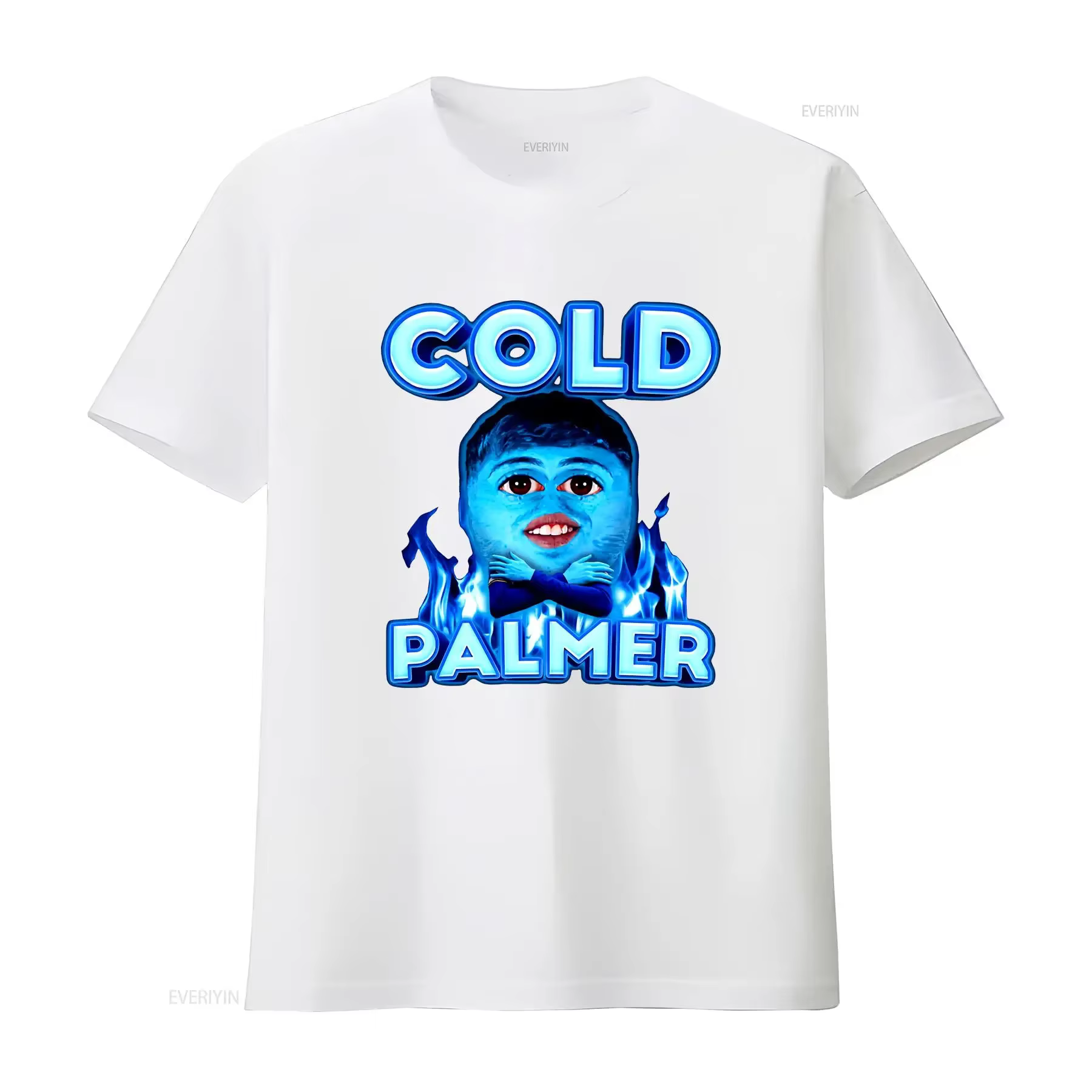 Cold Palmer Cole M T-shirt en coton Fun Meme vintage Graphique délavé Polyvalent Casual Confortable Doux Vêtements de créateurs unisexes
