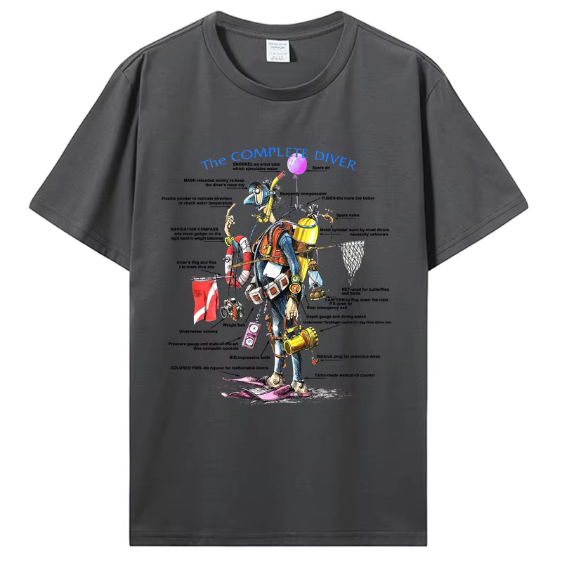 T-shirt de plongée sous-marine pour hommes