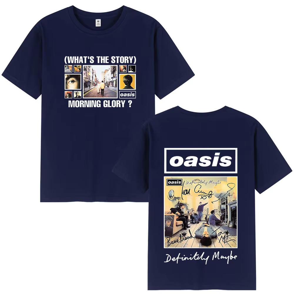 O-Oasis T-Shirts groupe de Rock britannique Vintage T-shirt hommes vêtements coton décontracté à manches courtes T dessus de chemise Streetwear Fans cadeau