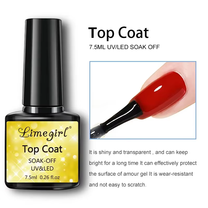 Ensemble de 2/3 pièces couche de Base et couche de Base UV/LED couche transparente semi-permanente vernis à ongles Gel, Kit d'art des ongles pour tout le monde